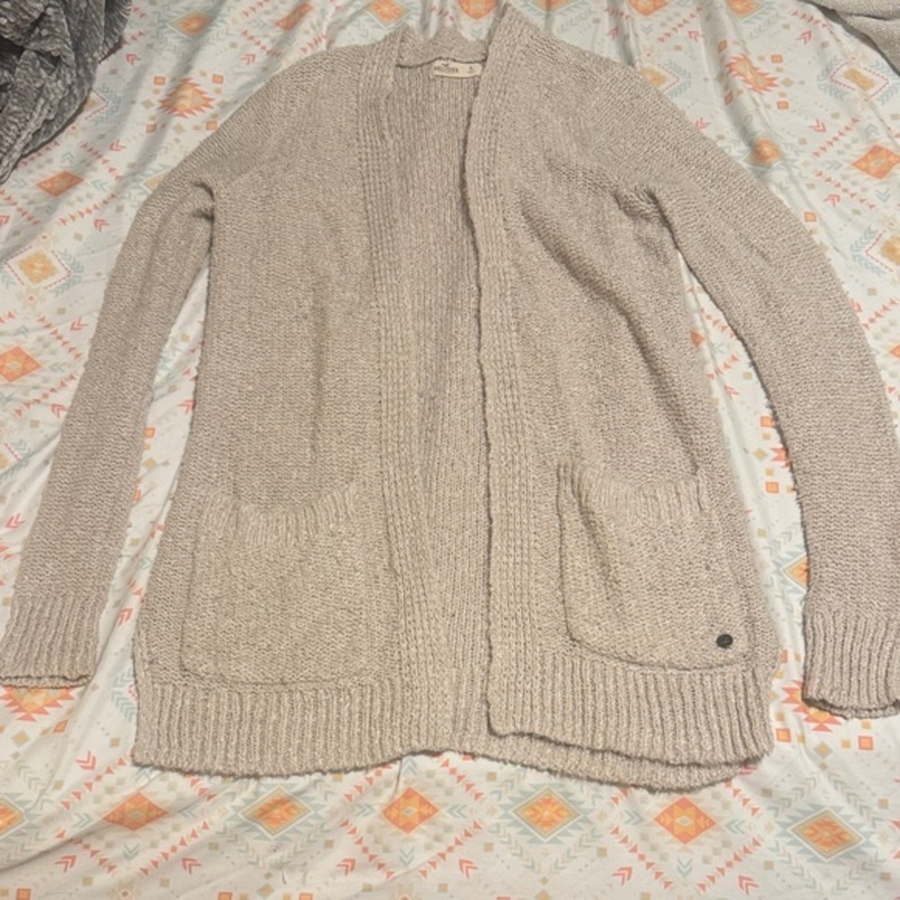 Hollister || Open Sweater Cardigan with Pockets (S)